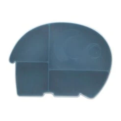 Sebra Fanto Siliconen Bord Met Deksel Nordic Blue