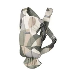 BabyBjörn Mini Cotton Draagzak - Khaki Groen