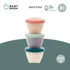 Babymoov Babybols Bewaarbakjes - 180 Ml - 6 Stuks -Beste Kinderserie Winkel Babymoov Babybols Bewaarbakjes 180 ml 6 Stuks 2 3332