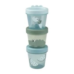 Done By Deer Croco Bewaarbakjes - 3 Stuks - Green