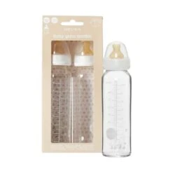 Hevea Glazen Fles 240 Ml 2 Stuks -Beste Kinderserie Winkel Hevea Glazen Fles 240 ml 2 Stuks 5 1e21