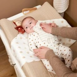 Meyco Hydrofiel Starterset - Dot Stripe - Sand -Beste Kinderserie Winkel Meyco Hydrofiel Starterset Dot Stripe Sand 2 01b1