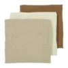 Meyco Luiers Uni - 3 Stuks - Offwhite / Sand / Toffee -Beste Kinderserie Winkel Meyco Luiers Uni 3 Stuks Offwhite Sand Toffee 050b
