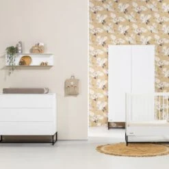 Kidsmill Modular 2 Commode 1D / 2L Mat Wit - Zwart - Mat Wit -Beste Kinderserie Winkel Modular wit juniorzijde SFEER nieuw 9b22