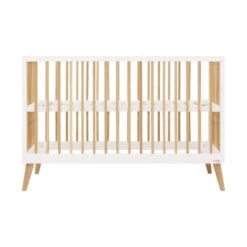 ToiToiKids Jort Babybed - Wit / Naturel - 60 X 120 Cm