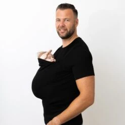 Womboo Buidelshirt - Man - Maat XXL - Zwart -Beste Kinderserie Winkel Womboo Buidelshirt Man Zwart 1 990e