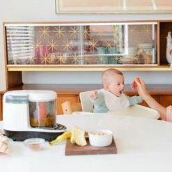 Baby Brezza One Step Baby Food Maker Deluxe -Beste Kinderserie Winkel baby brezza one step baby food maker deluxe sfeer 2696