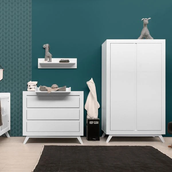 Bopita Anne Babykamer Wit | Bed 60 X 120 Cm + Commode 3 Bopita Anne Babykamer Wit | Bed 60 X 120 Cm + Commode