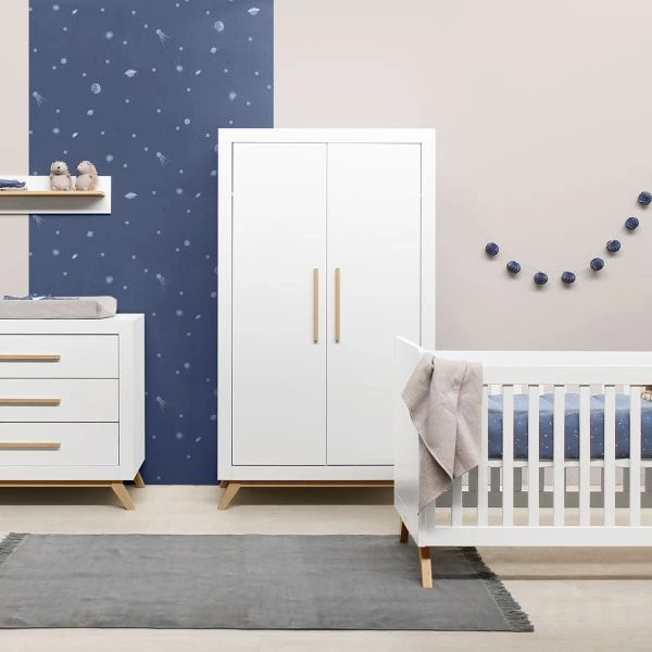 Bopita Fenna Babykamer Wit / Naturel | Bed 60 X 120 Cm + Commode 3 Bopita Fenna Babykamer Wit / Naturel | Bed 60 X 120 Cm + Commode