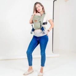 ByKay Click Carrier Classic Linnen Hunter Green -Beste Kinderserie Winkel ccc linnen hunter green 50268 3 5e15