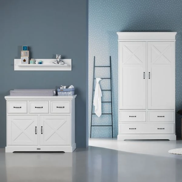 Kidsmill Savigno Commode Wit Met Kruis 5 Kidsmill Savigno Commode Wit Met Kruis - Afbeelding 3