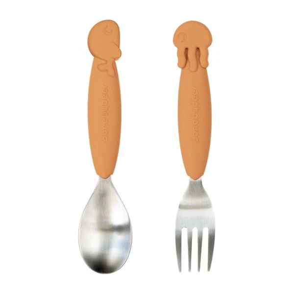 Done By Deer Sea Friends YummyPlus Lepel En Vork Mustard 3 Done By Deer Sea Friends YummyPlus Lepel En Vork Mustard