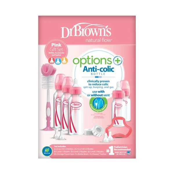Dr. Brown's Standaardfles Giftset Roze 4 Dr. Brown's Standaardfles Giftset Roze - Afbeelding 2