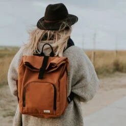 Dusq Canvas Vegan Bag Sunset Cognac -Beste Kinderserie Winkel dusq canvas vegan bag sunset cognac 6 40ce