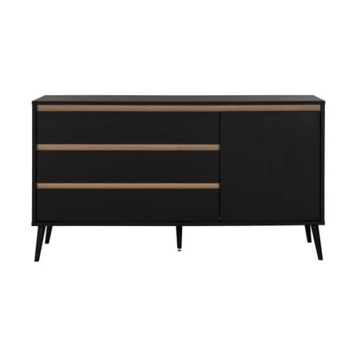 Europe Baby Sterre Commode XL Zwart / Oak