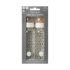 Hevea Glazen Fles 240 Ml 2 Stuks