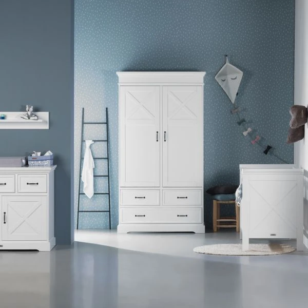 Kidsmill Savigno Babybed 60 X 120 Cm Wit Met Kruis - Afbeelding 5