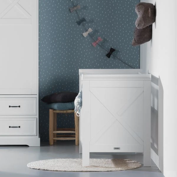 Kidsmill Savigno Babybed 60 X 120 Cm Wit Met Kruis - Afbeelding 3