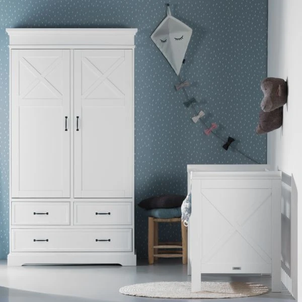 Kidsmill Savigno Babybed 60 X 120 Cm Wit Met Kruis - Afbeelding 4