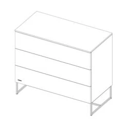 Kidsmill Modular 2 Commode 3L Mat Wit - Zwart - Mat Wit -Beste Kinderserie Winkel knipsel intense chest 3dr black frame 4 1f38