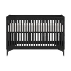 Kidsmill Levi Babykamer | Bed 60 X 120 Cm + Commode Zwart Eiken -Beste Kinderserie Winkel levi ledikant 60x120 zwart ronde poot 2 6 369f