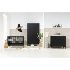 Kidsmill Levi Babykamer | Bed 60 X 120 Cm + Commode Zwart Eiken -Beste Kinderserie Winkel levi zwart sfeer 1 5 67a5