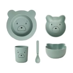 Liewood Joana Bear Dinerset Peppermint