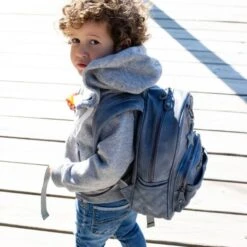 Little Company Mika Quilted Rugtas Blauw -Beste Kinderserie Winkel little company mika quilted rugtas blauw 7 50a9 1