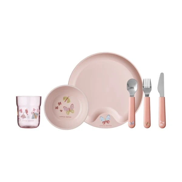 Little Dutch Flowers & Butterflies Dinerset 6-Delig 3 Little Dutch Flowers & Butterflies Dinerset 6-Delig
