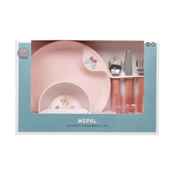 Little Dutch Flowers & Butterflies Dinerset 6-Delig 4 Little Dutch Flowers & Butterflies Dinerset 6-Delig - Afbeelding 2