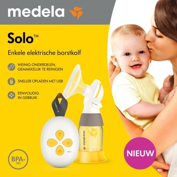 Medela Solo Enkele Elektrische Borstkolf 4 Medela Solo Enkele Elektrische Borstkolf - Afbeelding 2