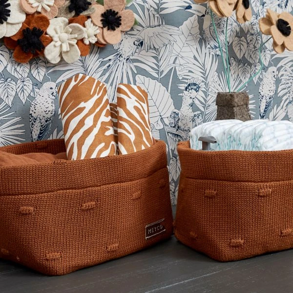 Meyco Knots Commodemandje Small Camel 4 Meyco Knots Commodemandje Small Camel - Afbeelding 2