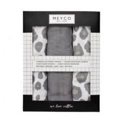 Meyco Panter Swaddle Neutral / Uni Grijs 3 Stuks -Beste Kinderserie Winkel meyco panter swaddle neutral uni grijs 3 stuks 1 259d