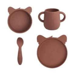 Nuuroo Lykke Koala Siliconen Dinerset Mahogany