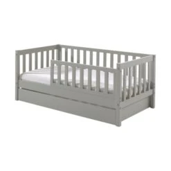 Vipack Toddler Ledikant Verticaal Grijs 70 X 140 Cm -Beste Kinderserie Winkel pbbe7015 vipack toddler peuterbed 70 grijs lade e478