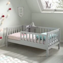 Vipack Toddler Ledikant Verticaal Grijs 70 X 140 Cm -Beste Kinderserie Winkel pbbe7015 vipack toddler peuterbed 70 grijs sfeer 15ce