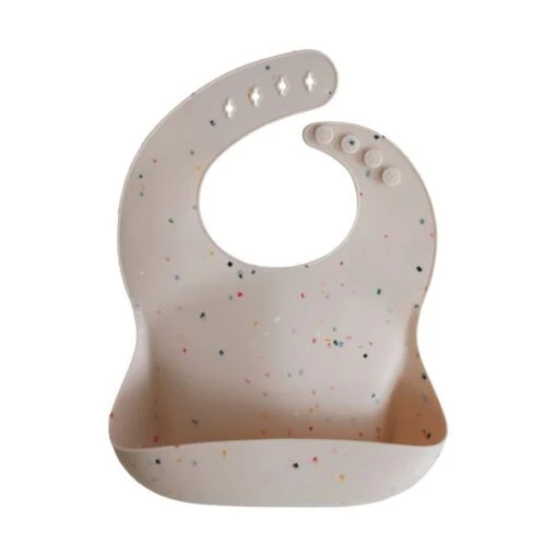 Mushie Confetti Siliconen Slab Vanille